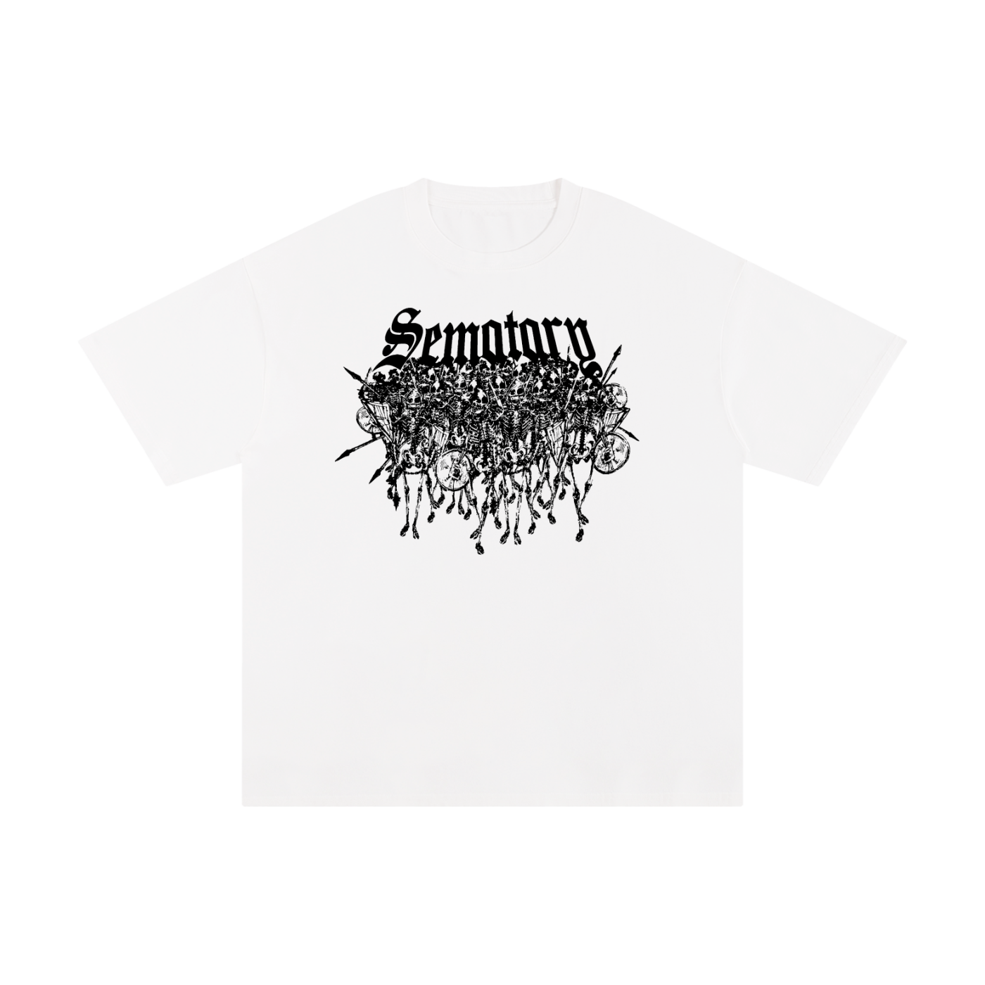 WHITE SKELLINGTONS TEE