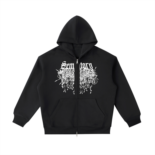 SKELLINGTONS ZIP UP HOODIE