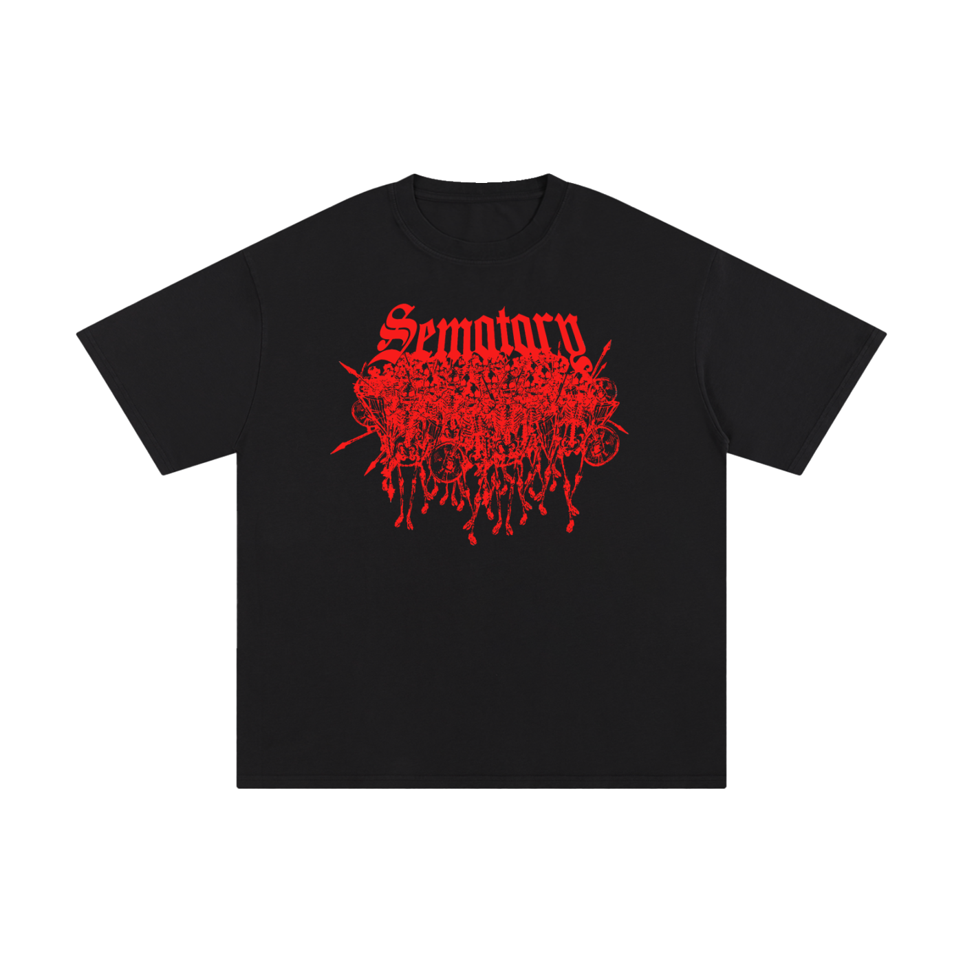 RED SKELLINGTONS TEE