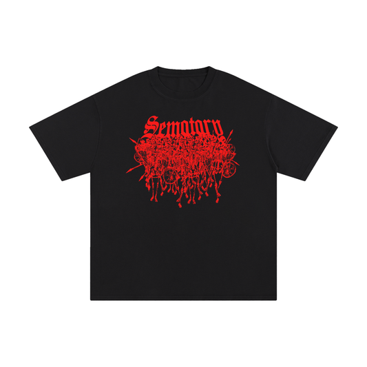 RED SKELLINGTONS TEE
