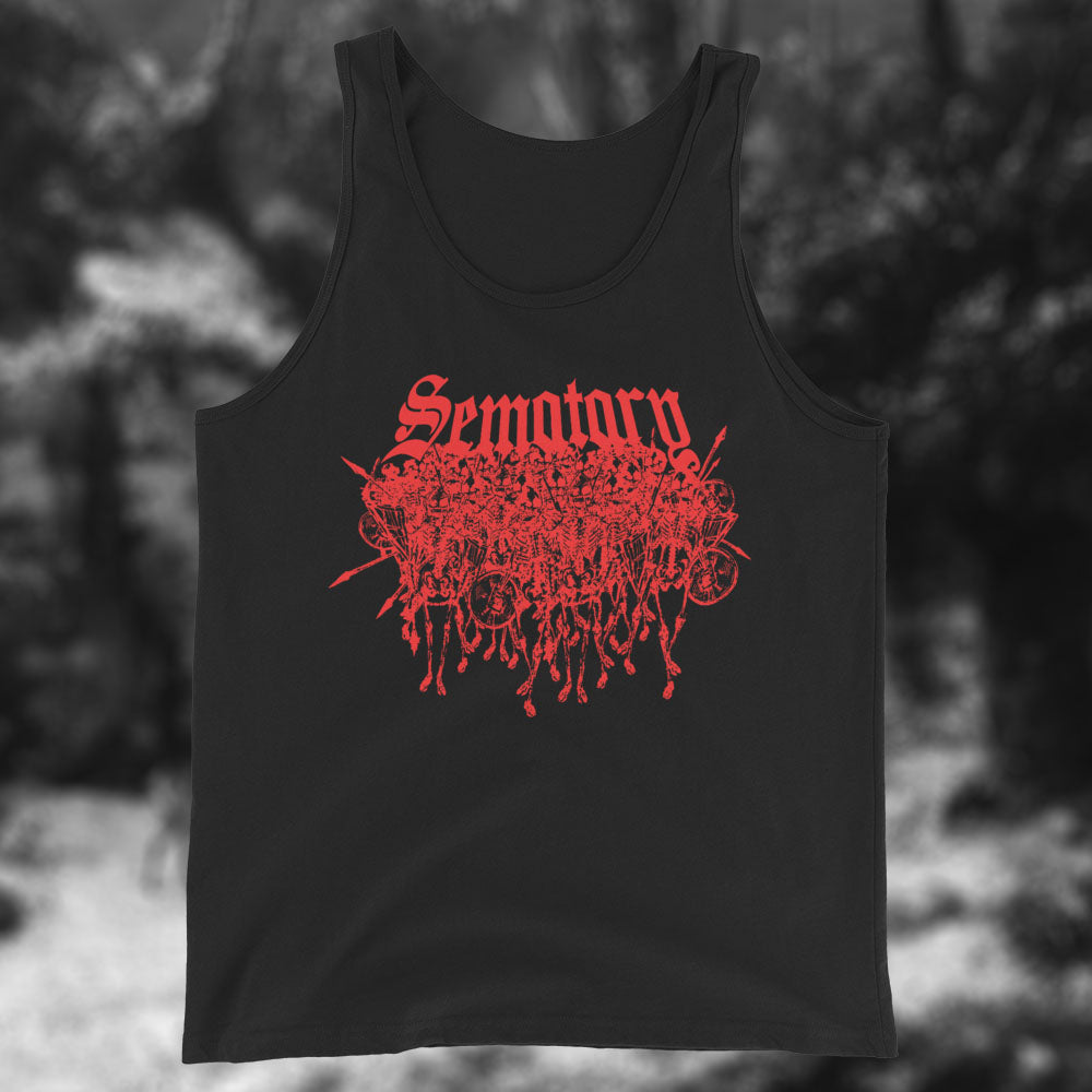 RED SKELLINGTONS TANK TOP